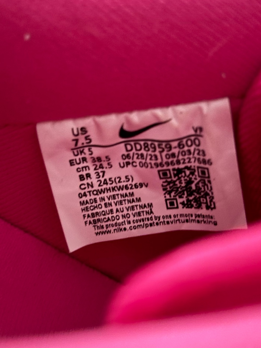 Nike Air Force 1’s in Barbie Pink - Picture 3 of 4